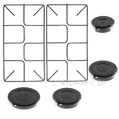 UNIVERSAL Cooker Gas Hob 4 X Burner Crown & 2 X Flush Style Pan Support Stand • £36.83