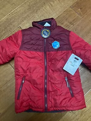 Pacific Trail Winter Red Quilted Fur REVERSIBLE WIND RAIN RESISTANT Jacket Boys • $39