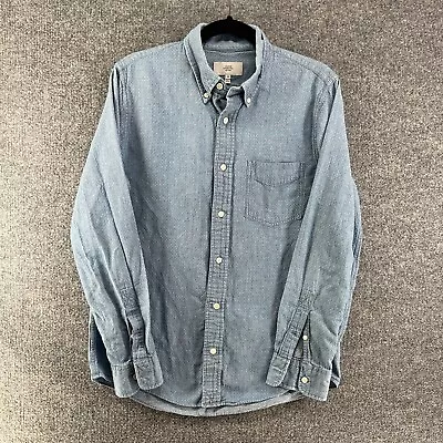$25.99 • Buy Jack Spade Shirt Mens Medium Blue Chambray Jean Button Down Polka Dot