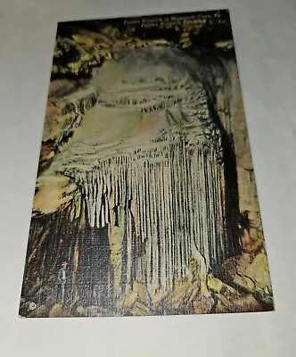 Frozen Niagara Mammoth Cave KY Vintage Color Linen Postcard #153 • $0.99