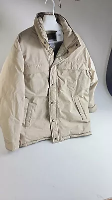 Vintage  Eddie Bauer Goose Down Men's Parka Jacket Coat Size L Tan • $49.99