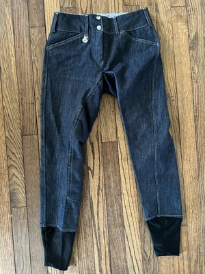 $34.99 • Buy BRADLEY By SMARTPAK Full Seat Equestrian Breeches - Denim - Women’s 26 Long