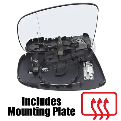 Mercedes S Class W220 Saloon 1999-2003 Heated Wide Angle Mirror Glass Passenger • $16.12