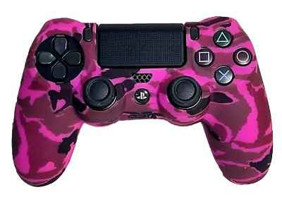 $9.90 • Buy Silicone Cover For PS4 Controller Case Skin - Hot Pink Camo