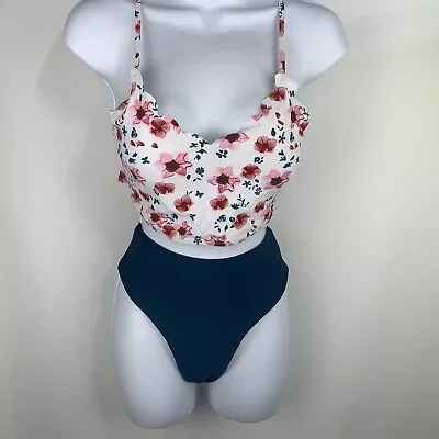 ZAFUL Forever Young Two-Piece Floral Bikini String Bathing Swimsuit Small A28 • $24.65