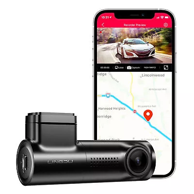 $39.99 • Buy Smart Dash Cam For Cars 2K GPS WIFI WDR Parking Mode Angle 0.96  LCD Display APP