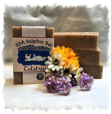 Apricot Exfoliating  _Colstrip_ SPA Sulphur Mineral Soaps Made In Montana • $6