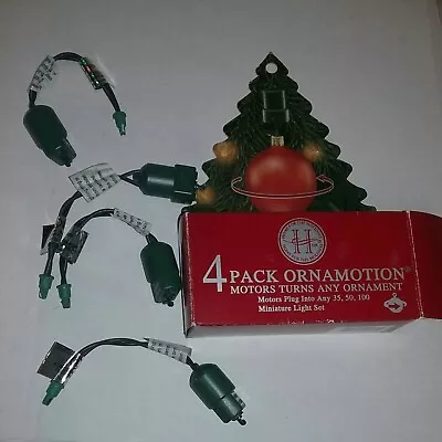 Vintage Midwest ORNAMOTION Christmas Rotate Turns 4 Ornament Motors • $19.99