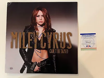 Miley Cyrus Signed Autographed Can't Be Tamed Album Cover Vinyl Rare Psa Coa • $599.99
