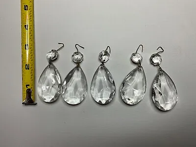 Vintage Clear Orginal Old Chandelier Crystal Prisms Lot • $15