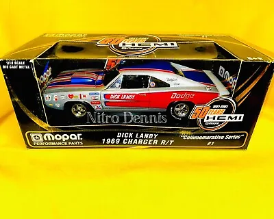 NHRA Dick Landy 1969 DODGE Charger ERTL 50 Years HEMI Mopar 1:18 Scale PRO STOCK • $199.95