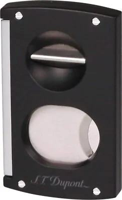 S.T. Dupont V-Cut & Double Blade Cigar Cutter Matte Black 003419 3419 New In Box • $170