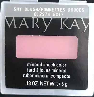 New In Package Mary Kay Mineral Cheek Color Blush Shy Blush Full Size #012974 • $15.85
