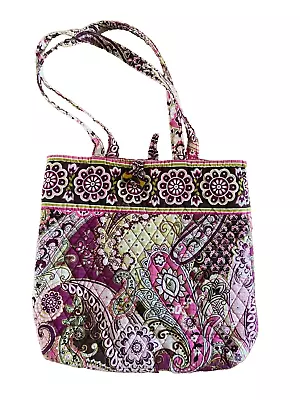 Vera Bradley Very Berry Paisley Large Shopper Retired Tote Bag Purse • $16.99