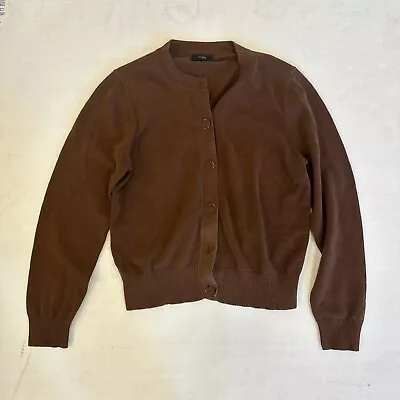 J Crew Sz: M Cardigan Sweater In Cotton Crepe AK190 • $28