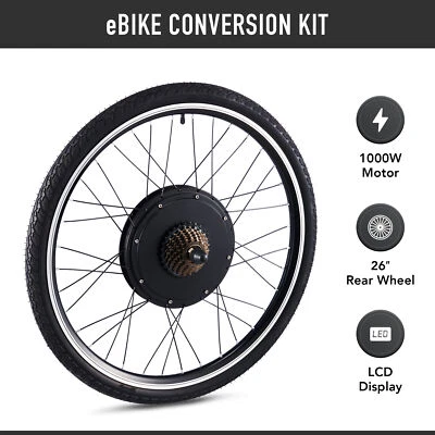 $160.98 • Buy Electric Bicycle Conversion Kit 26 Inch EBike For Adults With 1000W Rear Motor