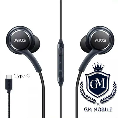 AKG TYPE C EARPHONE HEADPHONE For SAMSUNG GALAXY S20 NOTE10 Note20 Fold With Mic • £2.99