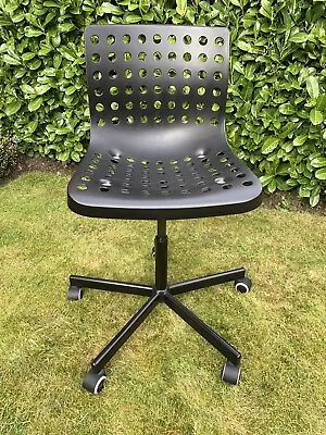 Ikea Black Sporren/Skalberg Swivel Desk Office Chair. Height Adjustable • £1.10