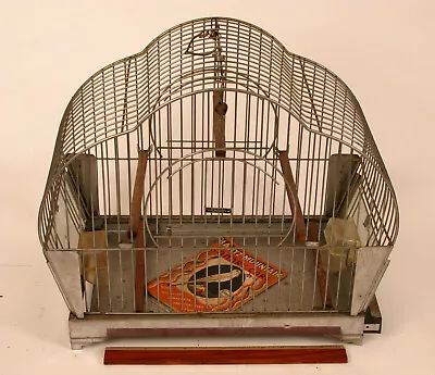 Antique Hendryx Canary Budgie Parakeet Chrome Plated Vintage Bird Cage Awesome ! • $75