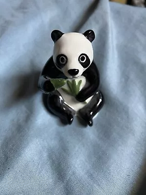 Hagen Renaker Panda Bear Figurine Panda Eating Bamboo #2017 • $12