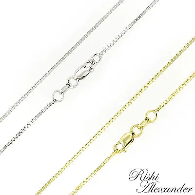 10K Gold BOX Chain Necklace Italian Made Stamped 10KT All Sizes • $76.99