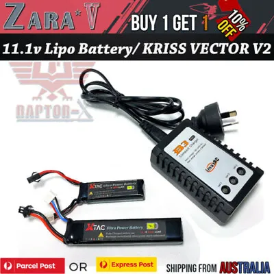 Upgrade 11.1v Lipo Battery Gel Blaster Toy LeHui KRISS-Vector-V2 JM Gen 8 J8 OZ • $24.95