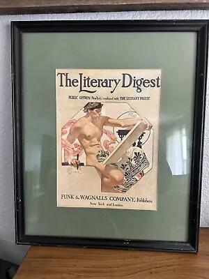 Originl 1908 Literary Digest Magazine Jc Leyendecker Cover Naked Roman • $185