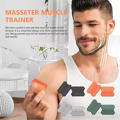 2pcs Jaw Exerciser Silicone Jaw Shaper Mouth Exerciser For Jawline  • $8.82