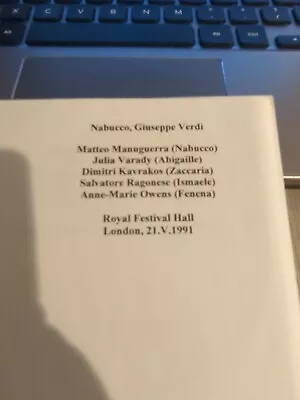 Live Opera Recording CD -1529 Nabucco Manuguerra Varady Kavrakos Ragonese Owens • $11.99