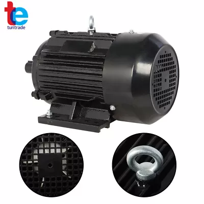 Electric Motor 5 HP 1800 RPM 184T Frame TEFC 230/460 Volt Severe Duty 3 Phase • $425.99
