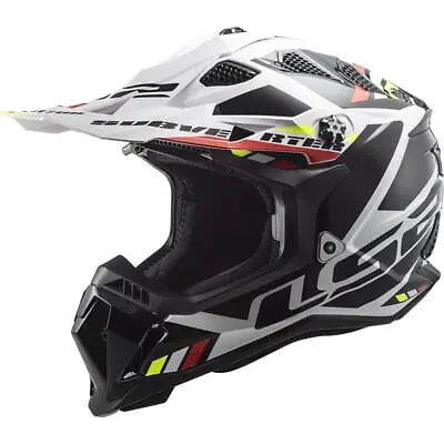 Ls2 Mx700 Subverter Off Road Motocross Motorcycle Quad Helmet Stomp White Black • $174.06