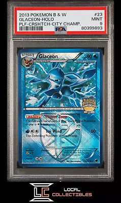 Glaceon 23/116 Holo 2013 BW Plasma Freeze City Championships PSA 9 MINT • $18.15