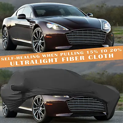 For Aston Martin Rapide S Car Cover Stretch Satin Dustproof Indoor Custom Black • $119.99