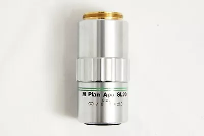 Mitutoyo M Plan Apo SL 20x / 0.28 F=200 Infinity Microscope Objective Lens #4916 • $1013