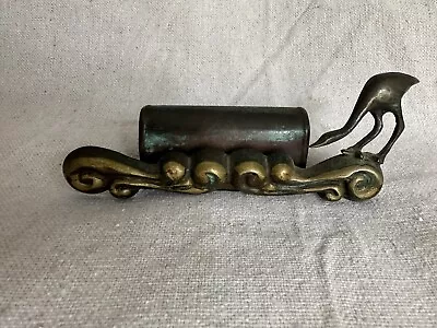 $40 • Buy Vtg Brass Bird Card Sign Holder Party Office Business Restaurant Hakuli Souvenir