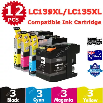 12x Non-OEM Ink Cartridge LC139XL LC135XL For Brother MFC J6520dw J6720d J6920dw • $35