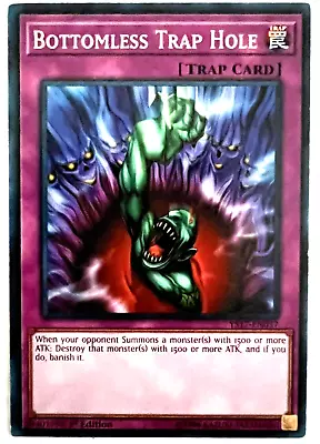 Yu-Gi-Oh! TCG - Bottomless Trap Hole - Common Mint Condition • $3.70