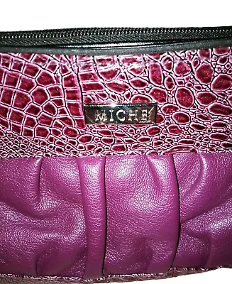 Miche Faux Leather Burgandy Purse Great Condition SEE NOTES 9  X 4.5  Very Soft • $8