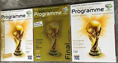 £7.95 • Buy World Cup 2006 Full Set Of Programmes All English Version And In Mint Condition