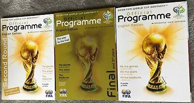 £7.95 • Buy World Cup 2006 Full Set Of Programmes All English Version And In Mint Condition