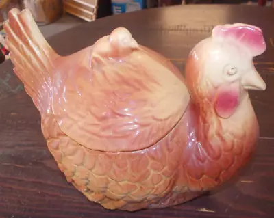 FABCO 1940's STYLE CHICKEN/HEN FARMHOUSE THEME COOKIE JAR • $37