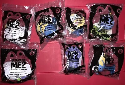 Despicable Me 2 Minions McDonalds Happy Meal Toys  2013 Lot Of 7 NEW • $25.75