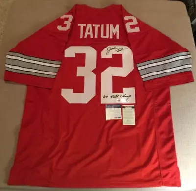 JACK TATUM OHIO STATE BUCKEYES SIGNED INSC #32 THROWBACK JERSEY PSADNA & Sp. Mem • $549.95