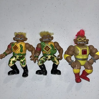 Vintage 1992 Trolls Stone Protectors 5  Action Figure Ace Novelty Lot Of 3 • $13.99