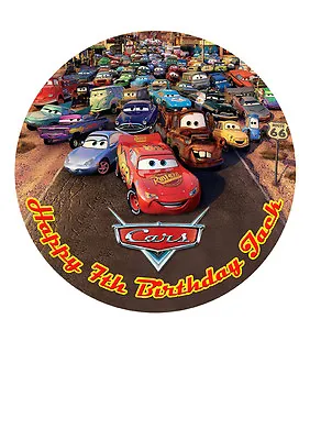 £5.46 • Buy Cars Lightning McQueen Personalised Personalized Cake Topper Icing Sugar 7.5  M5
