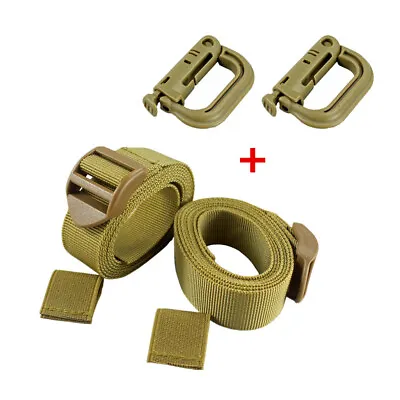 2-Pack 1inch Heavy Duty Utility Nylon Strap With Buckle Molle Backpack Accessory • $8.11
