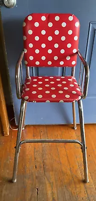 Cosco Peterson Vintage  High Chair Yellow Check Print 70s Kids Flowers Birds • $99.99