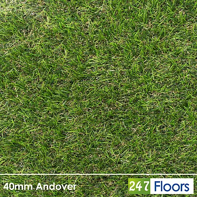 Artificial Grass 40mm Realistic Luxury C Shaped Yarn Astro Turf Fake Grass Cheap • £149.80