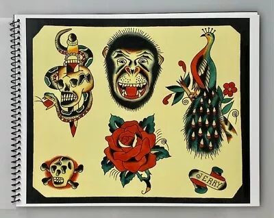 Tattoo  Flash  Art Book Binding Vintage Traditional  Col. William Todd 1963 • $80