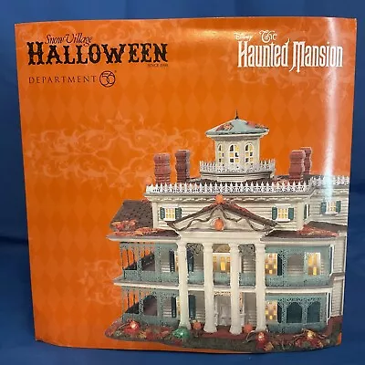 Dept 56 Snow Village Halloween DISNEYLANDS HAUNTED MANSION  6007644 CERAMIC RARE • $425.96